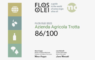 Olio Trotta - Flos Olei attestato 2021